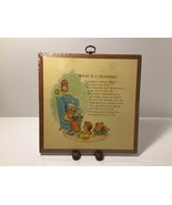 Wall Hanging Plaque &quot;What Is A Grandma?&quot; Heirloom Editions To Have and T... - £6.22 GBP