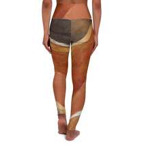 Womens High-waist Fitness Legging Yoga Pants, Abstract Stone Pattern - $50.97