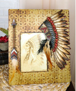 Southwest Native Tribal Indian Headdress with Feathers Arrow 5&quot;X7&quot; Pictu... - $35.30 CAD
