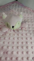 Pro Goleem Pink Fox Girl Lovey Lovie Security Blanket Soft Baby Silky Minky - £6.67 GBP