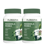 2-Pack Rhodiola Rosea Capsules - Floraviva for Energy, Focus, Mood -120 Capsules - $542.72 MXN