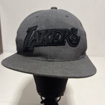 + Mitchell &amp; Ness NBA Los Angeles LA Lakers Adjustable Snapback Cap Gray... - $12.60