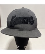 + Mitchell &amp; Ness NBA Los Angeles LA Lakers Adjustable Snapback Cap Gray... - £9.90 GBP