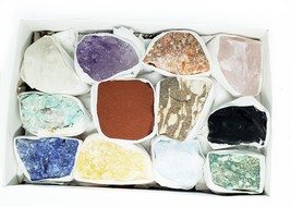 12 Piece Crystal Beginner Set ~ Rough Healing Crystals And Spiritual Gemstones - £23.70 GBP