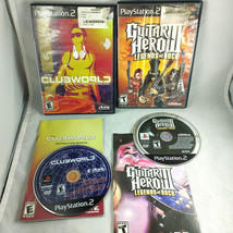 Lot of 2 Sony PS2 Games Guitar Hero II and eJay Clubworld Make Your Own Music - $11.29