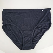 Jockey Elance Supersoft Black Panties MicroModal Hi Cut Briefs XL 8 - £6.95 GBP