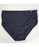 Jockey Elance Supersoft Black Panties MicroModal Hi Cut Briefs XL 8 - £6.97 GBP