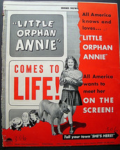 Harold Gray: (Little Orphan Annie) Original Vintage 1932 Movie Pressbook * - £194.62 GBP