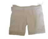 Build A Bear Workshop White Stretch Leggings with Lace Trim - $9.89