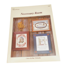 Rayna Designs Necessary Room Cross Stitch Patterns L-111 Bathroom Decor - $7.91