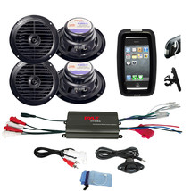 New Bike ATV Outdoor Use 6.5&quot; Speakers, 800W 4CH iPod Input Amplifier,Ph... - $199.99