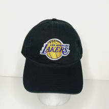 NBA Los Angeles Lakers Adidas LA Faded Black Hat Adjustable Basketball NEW - £15.39 GBP