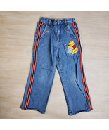 Disney Winnie the Pooh Tuxedo Stripe Carpenter Girls Jeans Size 6 X - $53.65 CAD