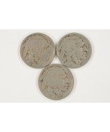 Plein De 3 Buffalo Nickels (1919-P + D + S) En VG À VF État, Naturel Cou... - $64.82 CAD