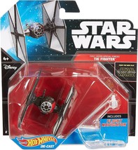 Star Wars Hot Wheels 2014 First Order Special Forces TIE Fighter Starships Red - £14.35 GBP