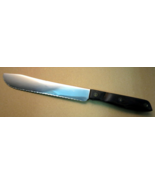 Vintage Zylco FREEZE USA 94 Stainless Steel &amp; Wood Handle Serrated Butch... - $17.95 CAD