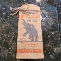 Lot 5 Vintage Burch&#39;s Popcorn Bags &quot;The Best Pop Corn in Town&quot; Rare - $152.96