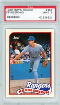 1989 Topps Traded Kevin Brown Rookie #15T PSA 9 P1238 - £14.27 GBP