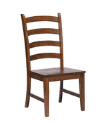 Sunset Trading Simply Brook Amish Brown Solid Wood Ladder Back Dining Ch... - $752.95