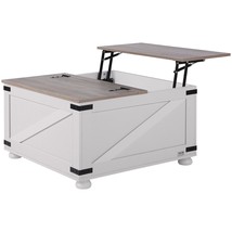 VEVOR 31.5&quot; Farmhouse Coffee Table, Hinged Lift Top Coffee Square Table ... - $4,217.88 MXN