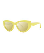 Vera Wang V617 Sunglasses Sun Glasses Chartreuse Authentic New 53mm Women - $187.11