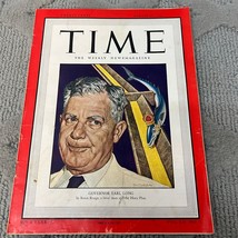 Time The Weekly News Magazine Governor Earl Long Volume LII No 9 August 30 1948 - £9.64 GBP