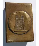 Trench Art Matchbox Holder Cathedral de Reims - $65.00