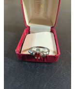 Sterling Silver Garnet Irish Claddagh Ring Size 7.75 - 2.8 Grams + - €63,90 EUR