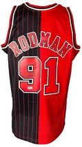 Dennis Rodman Signed Chicago Bulls 1995-96 M&amp;N HWC Swingman Jersey BAS ITP - £252.02 GBP