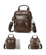 PREMIUM LEATHER CROSSBODY BAG SHOULDER MESSENGER BAG FOR MEN BUSINESS PACK WALLE - $49.95