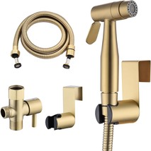 Brushed Gold Bidet Sprayer For Toilet, Senhozi Stainless Steel, Feminine... - £40.56 GBP