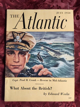 ATLANTIC Magazine July 1950 Paul Cronk Fletcher Pratt Nora Waln Richard Bissell - £12.94 GBP