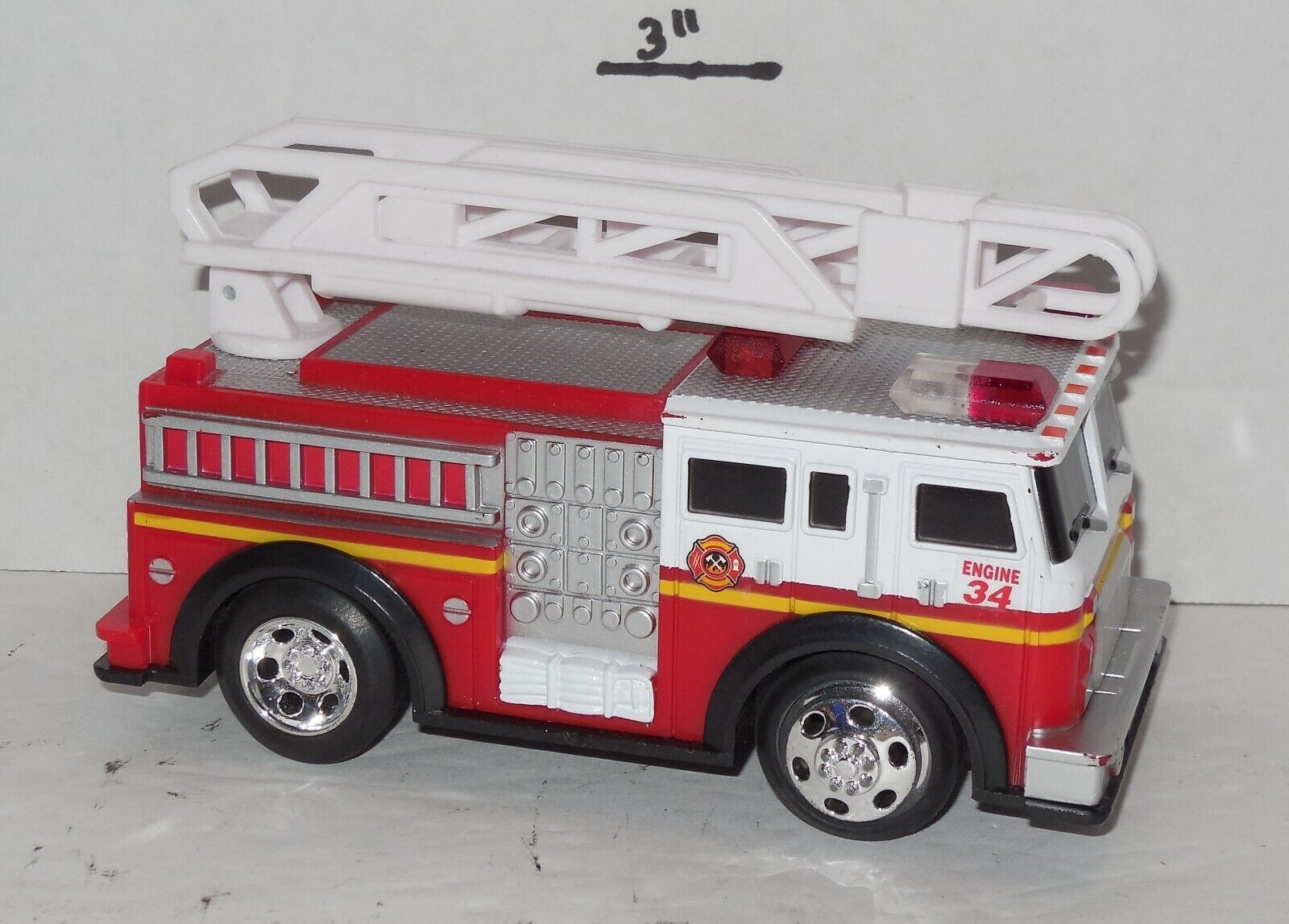 Toy State Road Rippers Rush & Rescue MINI Fire Truck Engine 34 Sirens Lights - $9.65