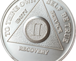 2 Year AA Medallion .999 Fine Silver Sobriety Chip - $57.99