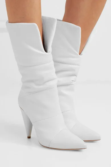 New Arrival Western 2020 Spike Heels boy Boots For Woman Motorcycle White Botine - £89.75 GBP