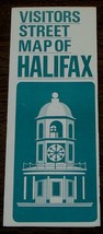 Visitors Street Map of Halifax, Vintage Informational Tour Pamphlet - £2.31 GBP