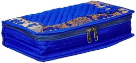 Kuber Industries Cotton Jewellery Organiser, Blue - $23.75