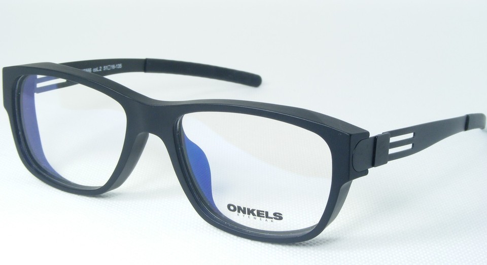 NEW ONKELS ONK5566 col.2 MATT BLACK EYEGLASSES GLASSES FRAME 51-16-135mm - $116.55