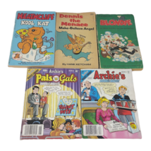 Lot of 5 Vintage Kids Paperback Books: Heathcliff, Blondie, Archie, &amp; De... - $14.84