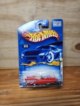 Hot Wheels 2001 First Editions &#39;57 Chevy Bel Air Roadster Red 32/36 #052 NEW NIP - £4.53 GBP