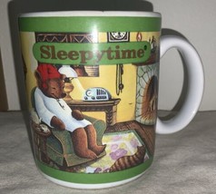 Vintage Celestial Seasonings Sleepytime Mug Sleepy Bear Family Coffee Tea - £18.74 GBP