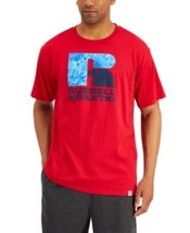 Russell Athletic Men&#39;s Santiago Logo Graphic T-Shirt in Red Coast-Size 2XL - $14.99