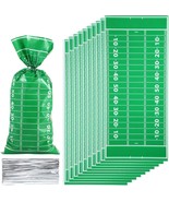 Football Yard Lines Cellophane Favor Treat Bags 100 Per Package New - $9.44 CAD