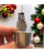 Vintage 925 Sterling Silver Miniature Statue Inca Peru Totem Cap Bottle ... - $234.52 CAD