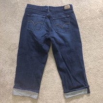 LEVI&#39;S Women’s 515 Capri Blue Jeans Cuffed Size 10  - £15.49 GBP