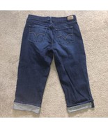 LEVI&#39;S Women’s 515 Capri Blue Jeans Cuffed Size 10  - £15.42 GBP