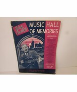BING CROSBY&#39;S MUSIC HALL OF MEMORIES PIANO MUSIC BOOK 1942 LEEDS  - $8.07 CAD