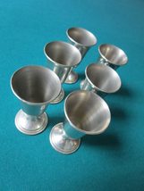 Compatible with Revere Pewter Cordial Cups Shot Glasses Set of 6 RARE - £65.34 GBP