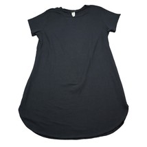 Zenobia Dress Womens 3XL Black Shirt Dress Short Sleeve Crew Neck Stretc... - $29.68