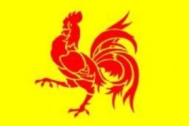 Belgium Wallonia - Coq Hardi - Bold Rooster Flag 150cm x 90cm - £3.85 GBP